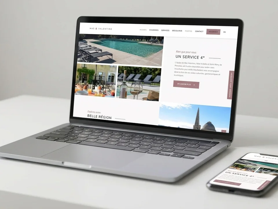 Site du Mas Valentine, hôtel 4 étoiles à Saint-Rémy-de-Provence